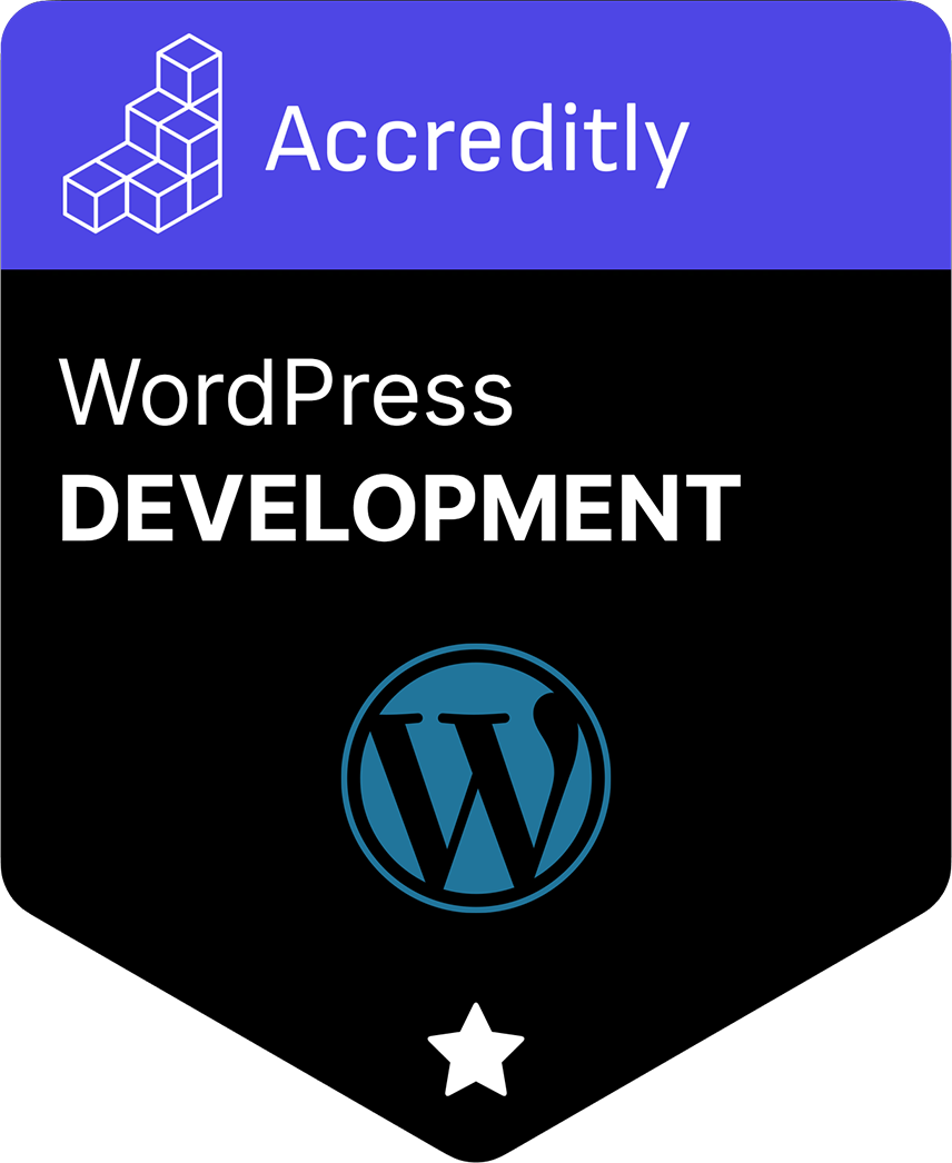 WordPress Development certification badge